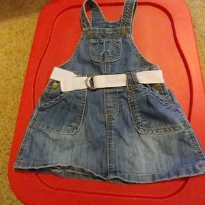 Denim jumper dress